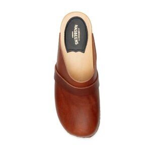 Swedish Hasbeens Brown Husband Clogs